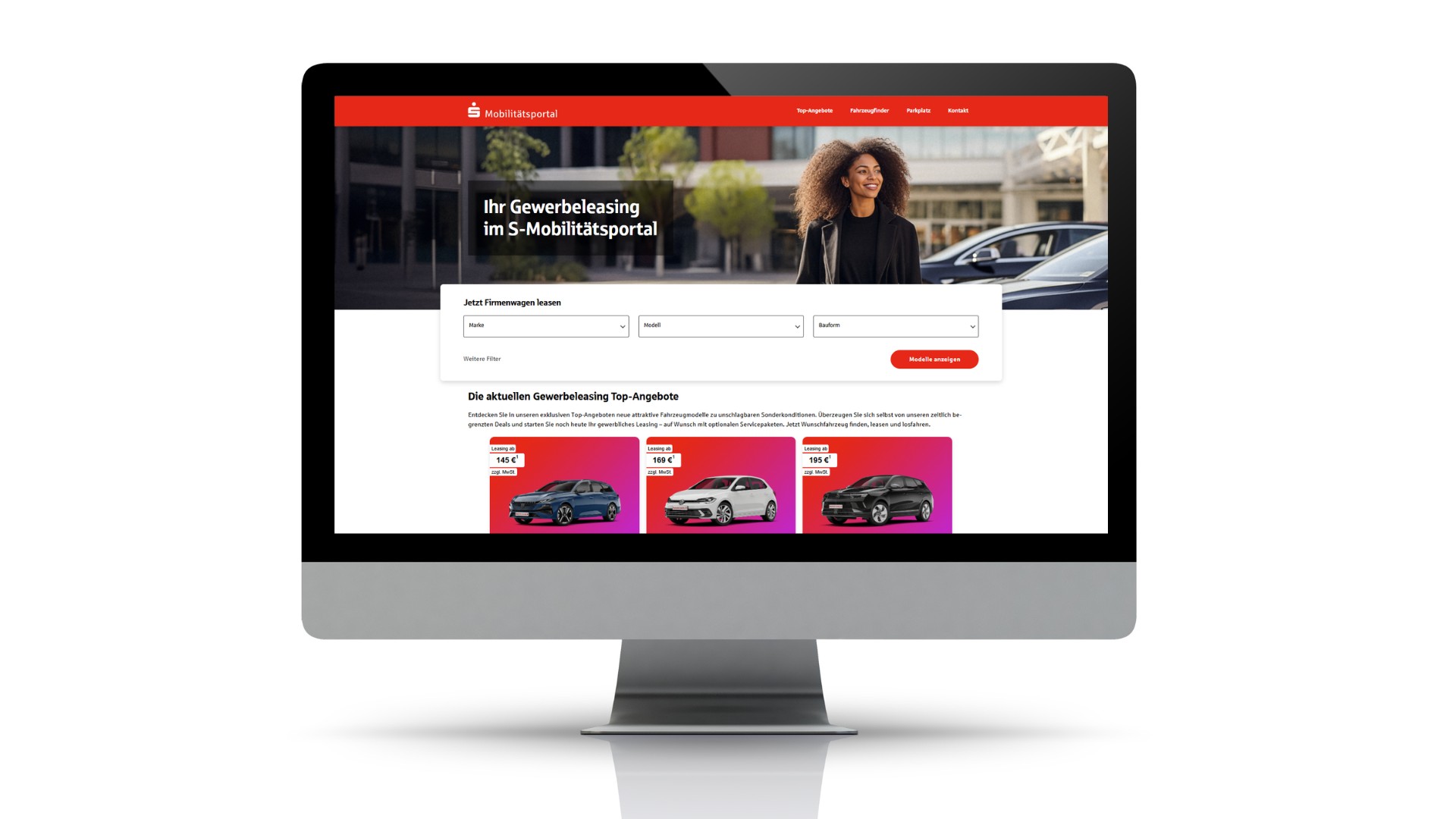 Screenshot des S-Mobilitätpsportals Entdecken Sie die Konfigurationsmöglichkeiten im S-Mobilitätsportal.