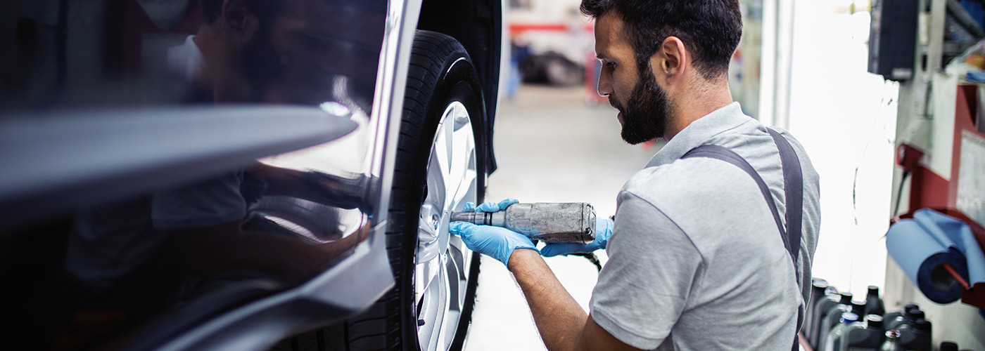 Reifenservice durch ein bundesweites Netzwerk Full-Service-Leasing