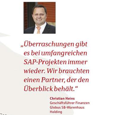 Christian Heins, Geschäftsführer Finanzen, Globus